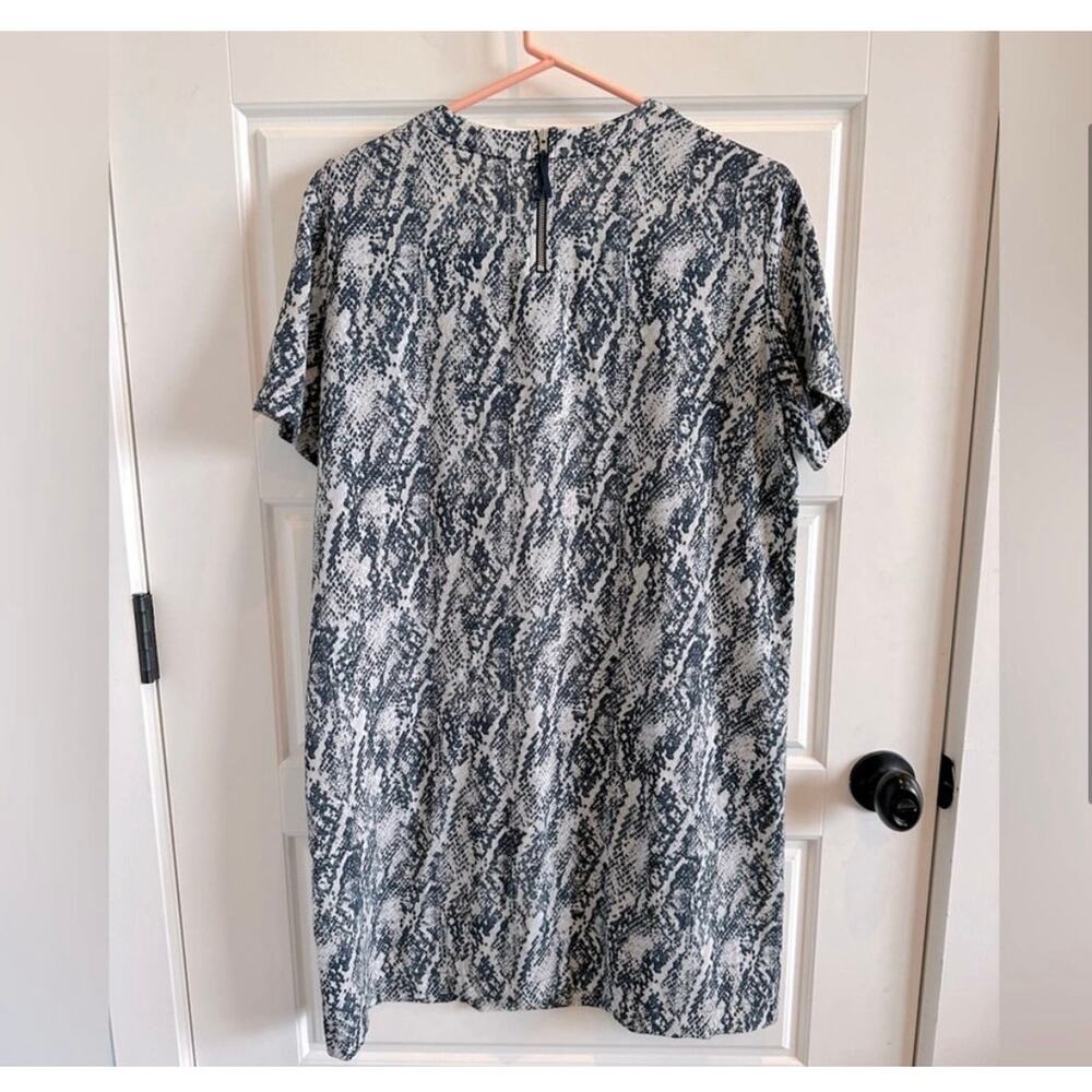 Mng Mango Basics Snake Print Shift Dress -Medium - image 2
